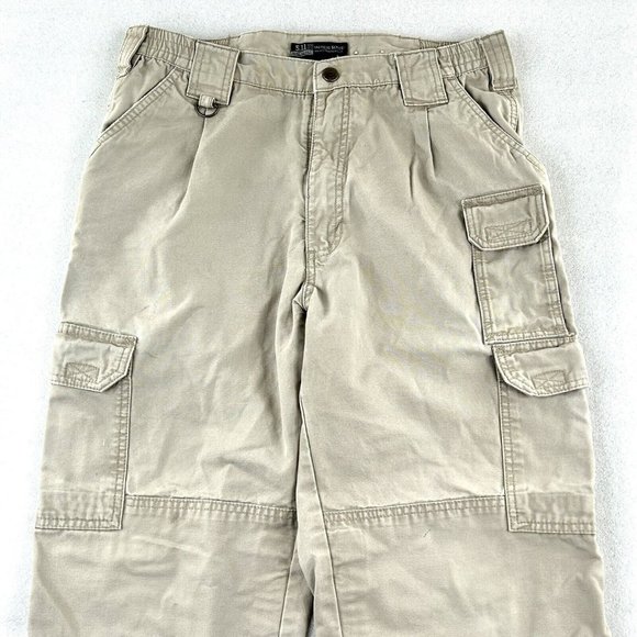 5.11 Tactical Cotton Canvas Pants Men’s 32x32 Khaki Style 74251 Workwear Fishing - Picture 12 of 16